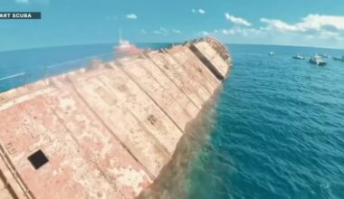 Martin County sinks a 227-foot ship to create the new Boo McCulley artificial reef for local marine life