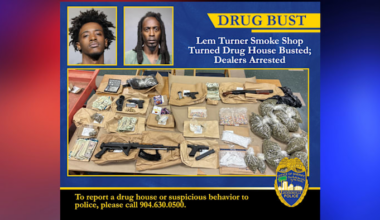 2 men arrested after drug bust at Lem Turner smoke shop