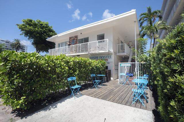 The Bikini Hostel in Miami Beach is pictured on June 9, 2025.