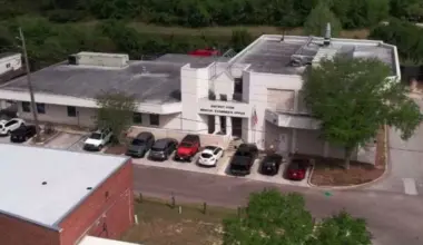 Aerial view of the Duval County Medical Examiner's Office.