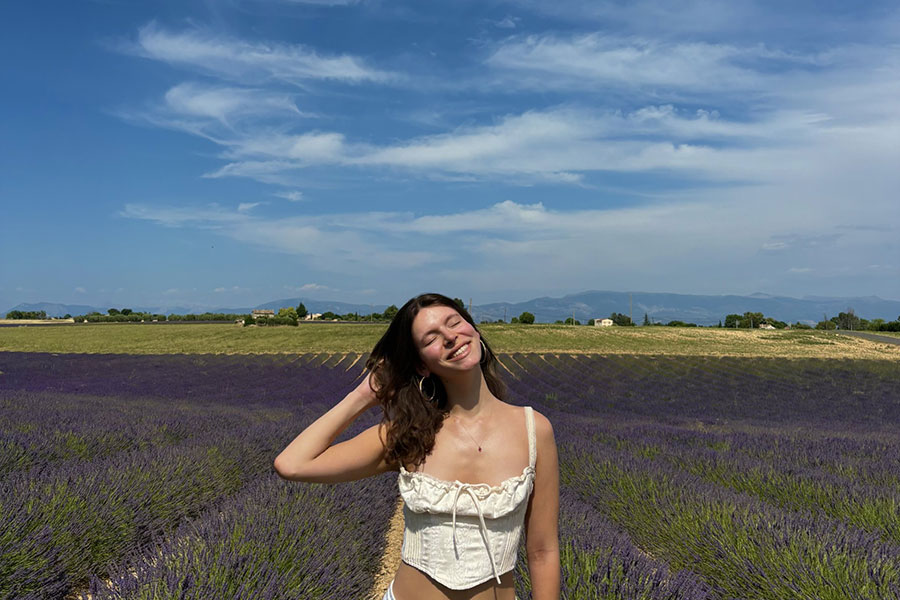 Aman Myrsten, an FSU junior double majoring in French and Sociology, spent eight and a half weeks interning in Aix-en-Provence, France. (Aman Myrsten)