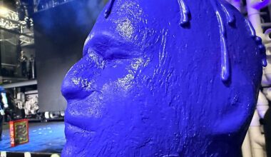 Blue Man Group returns to a built-from-the-ground-up venue at ICON Park. (Spectrum News/Allison Walker)