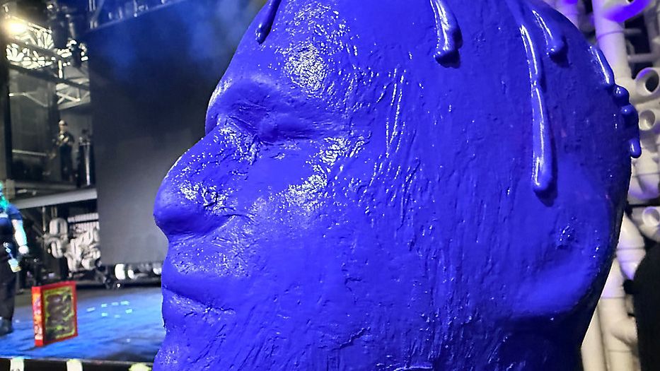 Blue Man Group returns to a built-from-the-ground-up venue at ICON Park. (Spectrum News/Allison Walker)