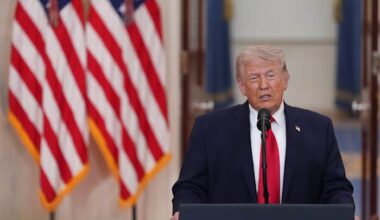President Donald Trump holds press conference on US service member rescued in Iran