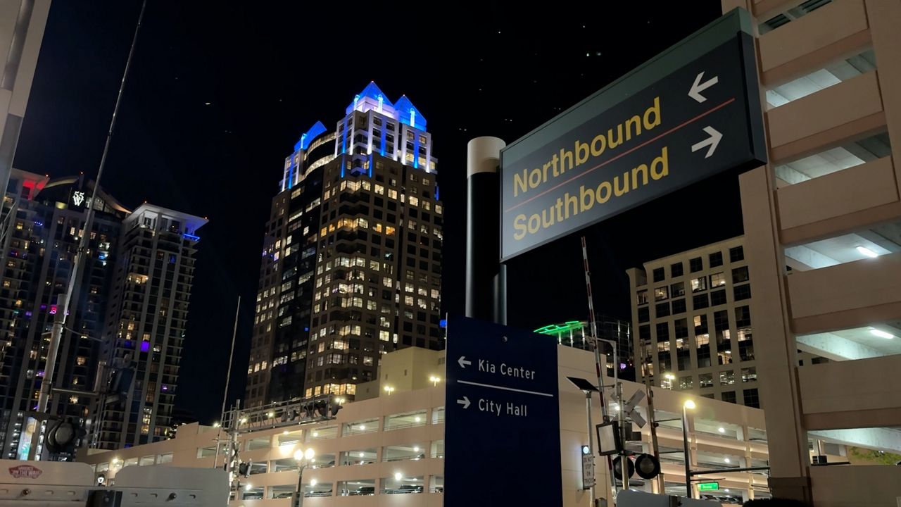 The Church Street stop is the most popular boarding location for the late night trains. (Sarah Winkelmann/Spectrum News)