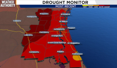 Jacksonville faces driest stretch on record since 1871