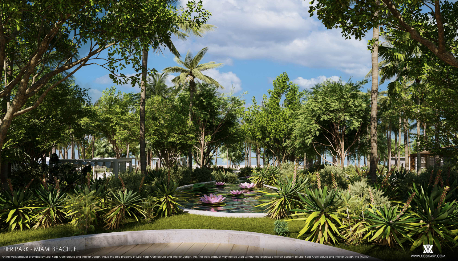 A rendering of the proposed "Pier Park" development included in documents provided to the Miami Beach Planning Board on Feb. 3, 2026.