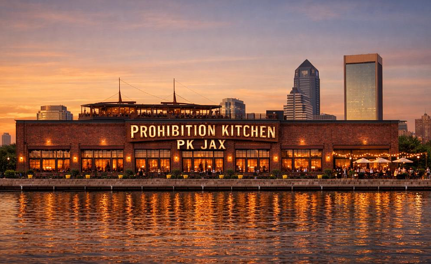 St. Augustine-based PK Hospitality Group submitted one of two proposals for a restaurant on city-owned property in Riverfront Plaza, the former Jacksonville Landing site Downtown. It described its Prohibition Kitchen concept as an entertainment-driven gastropub with a main dining room with live music, a private dining space, rooftop cocktail lounge and rum-focused tasting environment. St. Augustine-based PK Hospitality Group submitted one of two proposals for a restaurant on city-owned property in Riverfront Plaza, the former Jacksonville Landing site Downtown. It described its Prohibition Kitchen concept as an entertainment-driven gastropub with a main dining room with live music, a private dining space, rooftop cocktail lounge and rum-focused tasting environment.