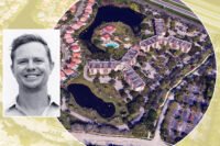 Foundation For Affordable Housing’s Darrin Willard with the apartment complex at 201 Racquet Club Road in Weston