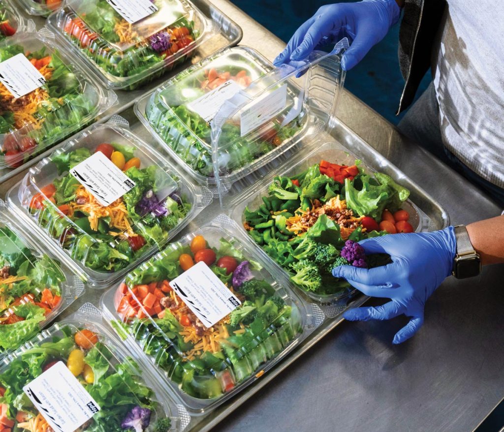 Packaged salads grown at Growing Hope Farm in Palm City. Photo courtesy of House of Hope