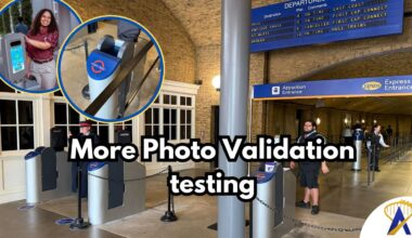 Photo validation machines testing at Hogwarts Express attraction Universal Studios Florida - Photo by Matt Roseboom and one from Universal