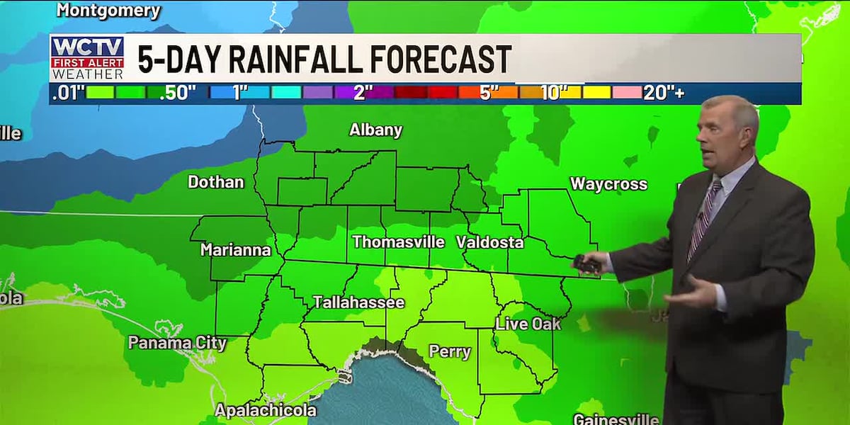 Rain chances slowly rising the next couple of days
