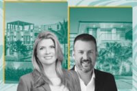 Luxe Living Realty's Dora Puig and One Sotheby’s International Realty's Dennis Carvajal with 1005 Fisher Island Drive and 625 Reinante Avenue