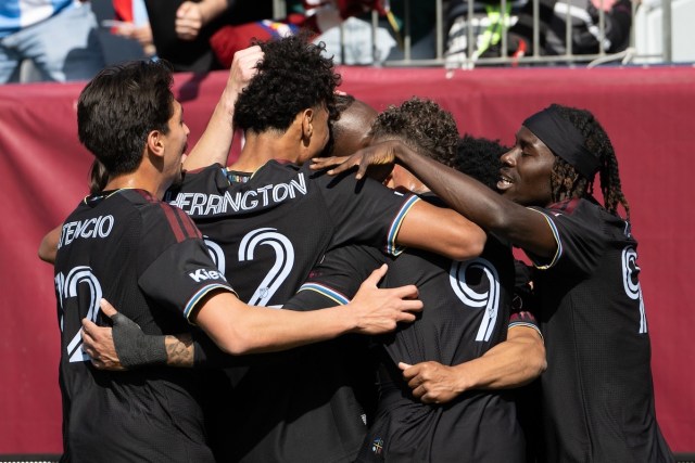 Colorado Rapids Miami celebration