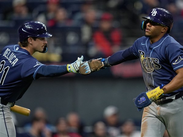 Ryan Vilade has 3 hits, drives in 2 runs as Tampa Bay beats Cleveland 3-2 to extend win streak to 5
