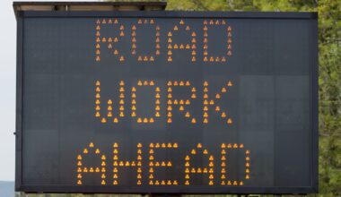 Road work sign. (file photo)