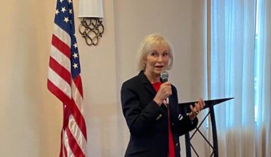 woman with microphone