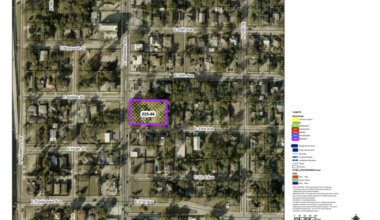 Aerial map highlighting rezoning site at 3101 N Nebraska Ave in Tampa’s VM Ybor area