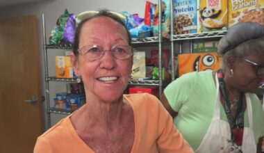 Longtime volunteer helping at Christian Service Center