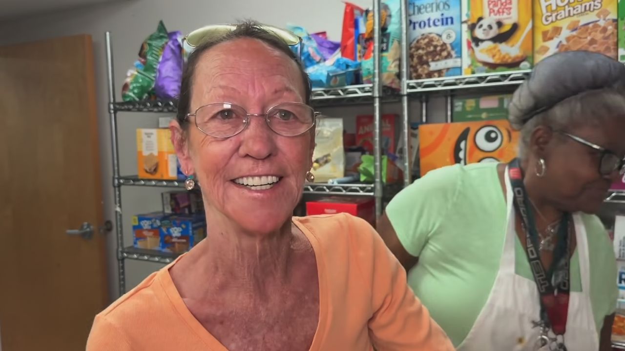 Longtime volunteer helping at Christian Service Center
