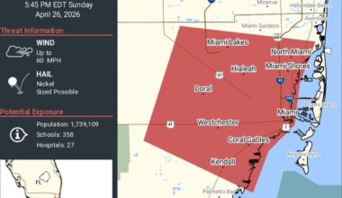 Sever thunderstorm warning issued for parts of Miami-Dade and Broward, NWS says – NBC 6 South Florida