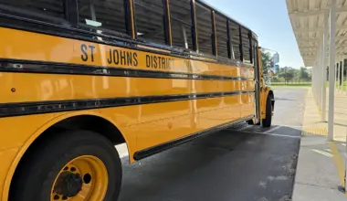 A St. Johns County school bus