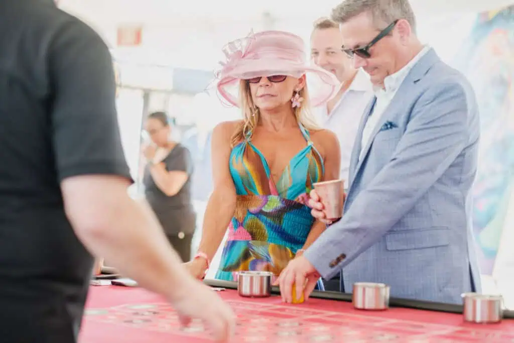 People at a Kentucky Derby party