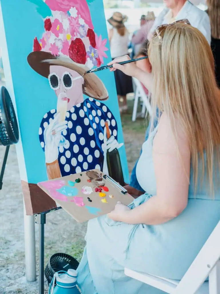 People at a Kentucky Derby party