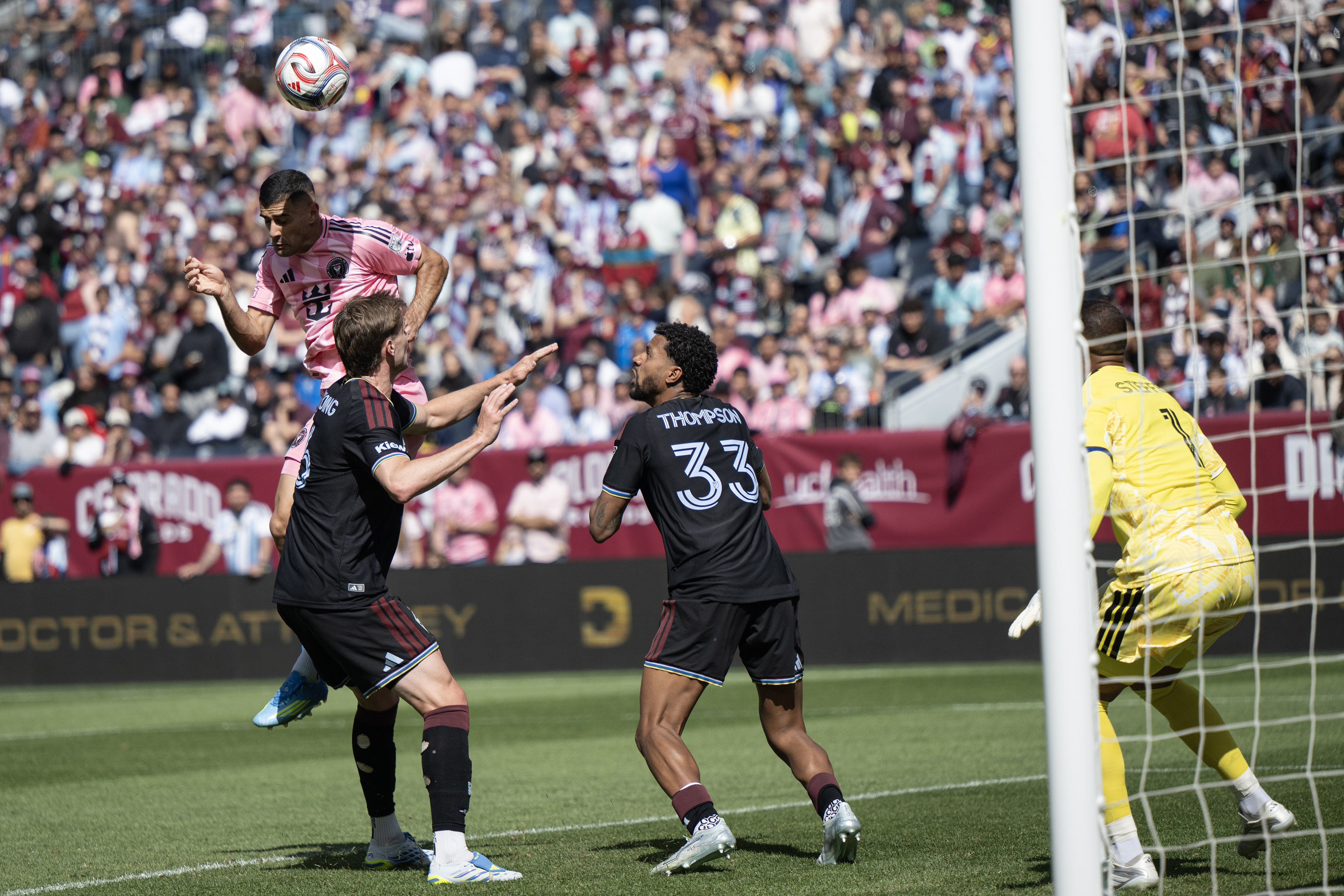 Forward Germ\xc3\xa1n Berterame (19) of the Inter Miami CF score...