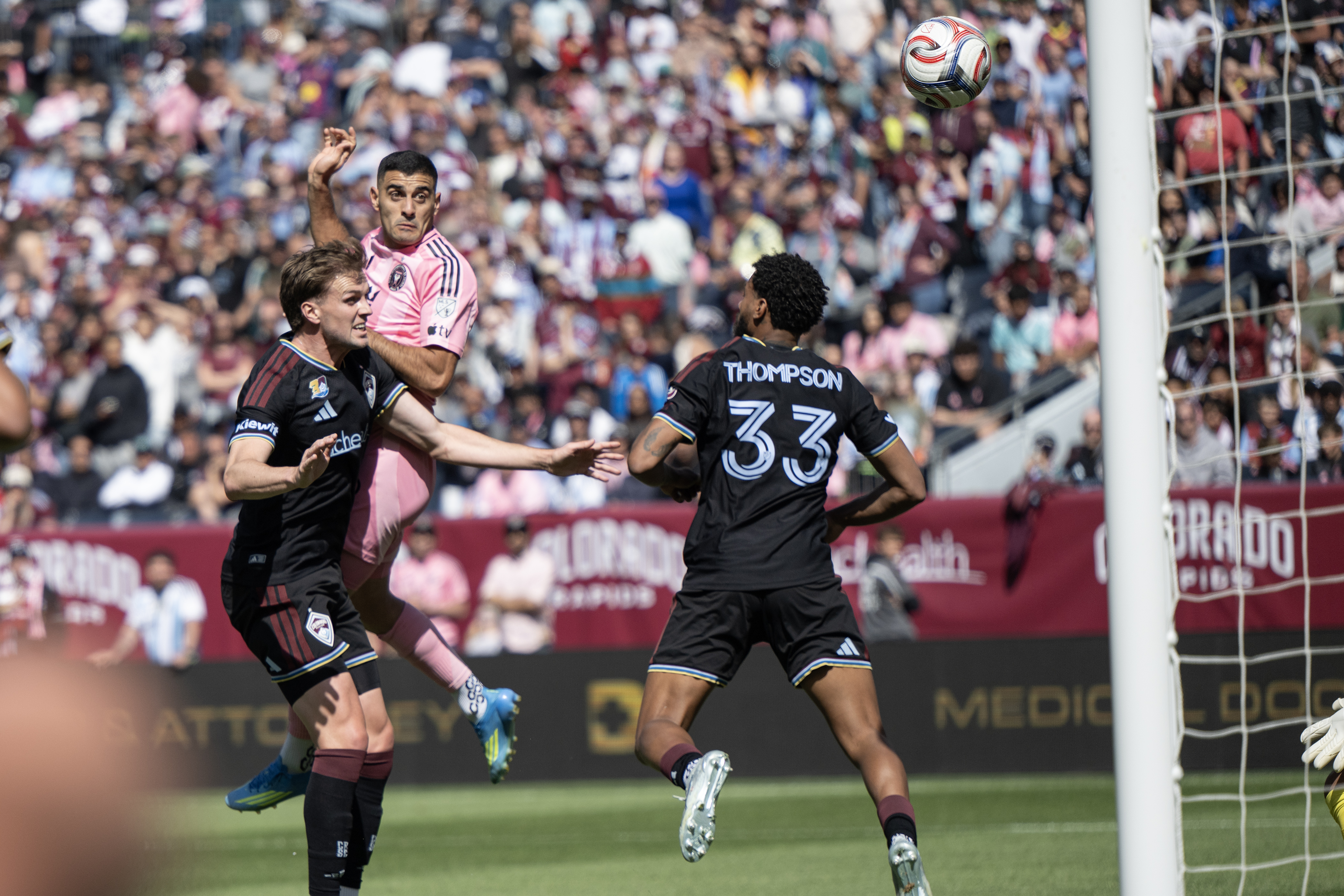 Forward Germ\xc3\xa1n Berterame (19) of the Inter Miami CF score...