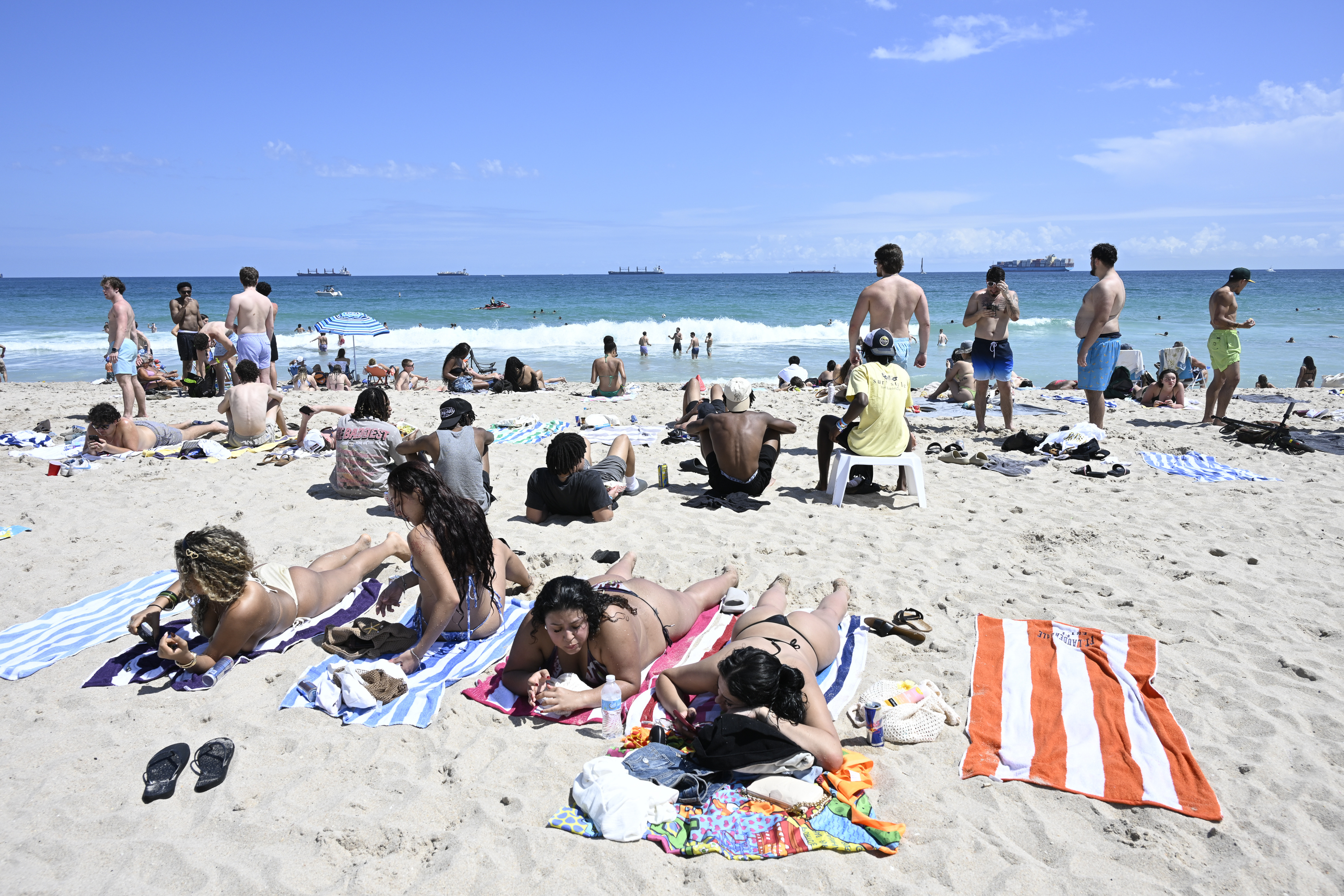 Spring Break on Fort Lauderdale beach in Fort Lauderdale on...