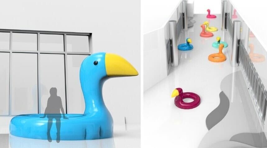 Oversized bird sculptures and more
