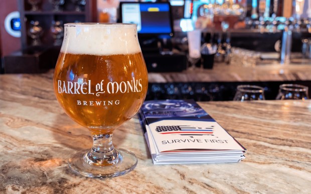 Barrel of Monks Brewing in Boca Raton is releasing a new beer, Breaking the Silence Pale Ale, to support first-responder mental health and suicide prevention. (Barrel of Monks Brewing/Courtesy)
