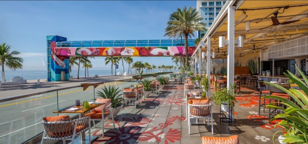 The oceanside terrace at Lona Cocina & Tequileria in Fort Lauderdale, which is located at The Westin Fort Lauderdale Beach Resort. (Lona Cocina & Tequileria/Courtesy)