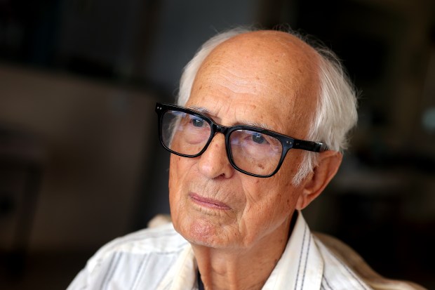 Holocaust survivor Max Heppner, 92, speaks about his childhood under the Nazi regime on Tuesday, April 21, 2026. Heppner and his family will travel to Berlin, Germany, to dedicate memorial stones at the former homes of his parents and grandparents. (Mike Stocker/South Florida Sun Sentinel)
