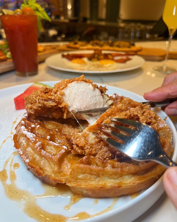 The Southern Fried Chicken & Waffles will be part of Sunness Supper Club's special menu for Mother's Day brunch. (Sunness Supper Club/Courtesy)