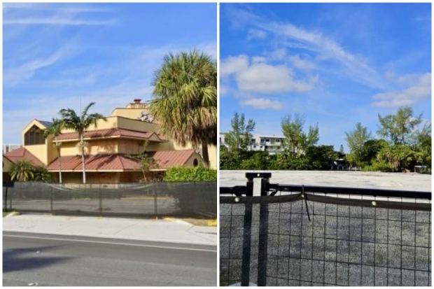 A new development could be on the way for a property off Federal Highway in Fort Lauderdale. The land, at 1055 N. Federal Highway, once was home to a hotel, shown left, that was shuttered. But it was torn down and the land was cleared, shown right, to accommodate new construction. (Broward County Property Appraiser's Office/courtesy)