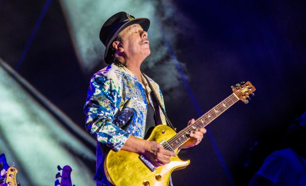 Rock guitarist Carlos Santana will play Hard Rock Live in Hollywood on Saturday. (Marylene Eytier/Courtesy)