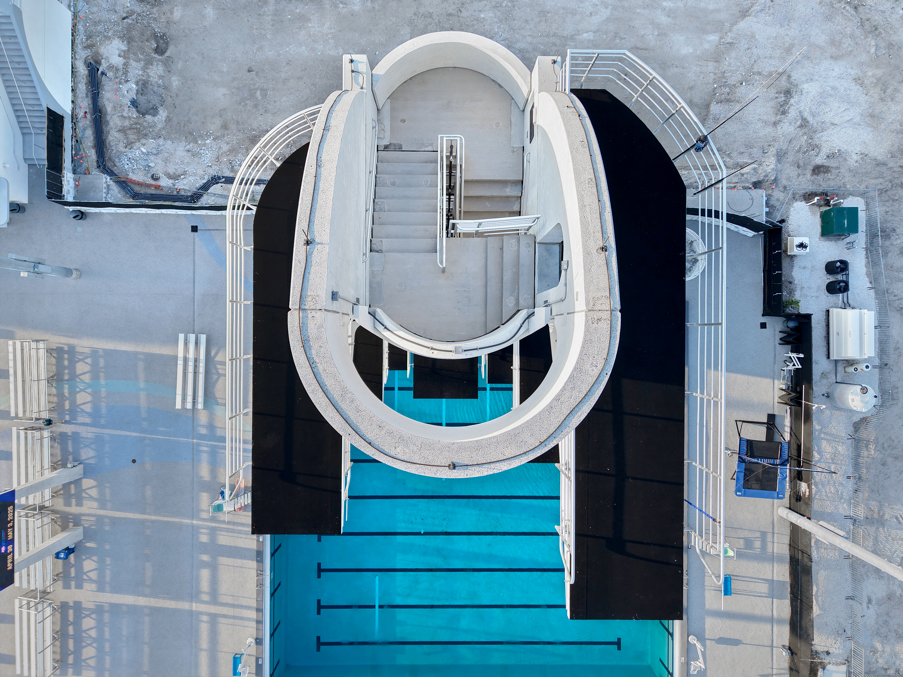 The 27-meter dive tower is shown at the Fort Lauderdale...