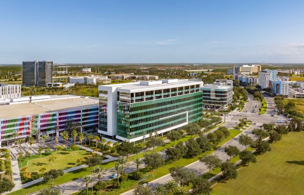 Developer of the Year Tavistock won the best office prize for its 8-story smart office building at 6876 Marwick Ln. in the Lake Nona Town Center. (Courtesy of Tavistock Development Company)