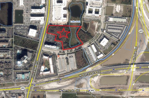 Harbco recently filed plans with the South Florida Water Management District for a seven-story hotel on Universal Boulevard north of Epic Universe. (Orange County Property Appraiser)