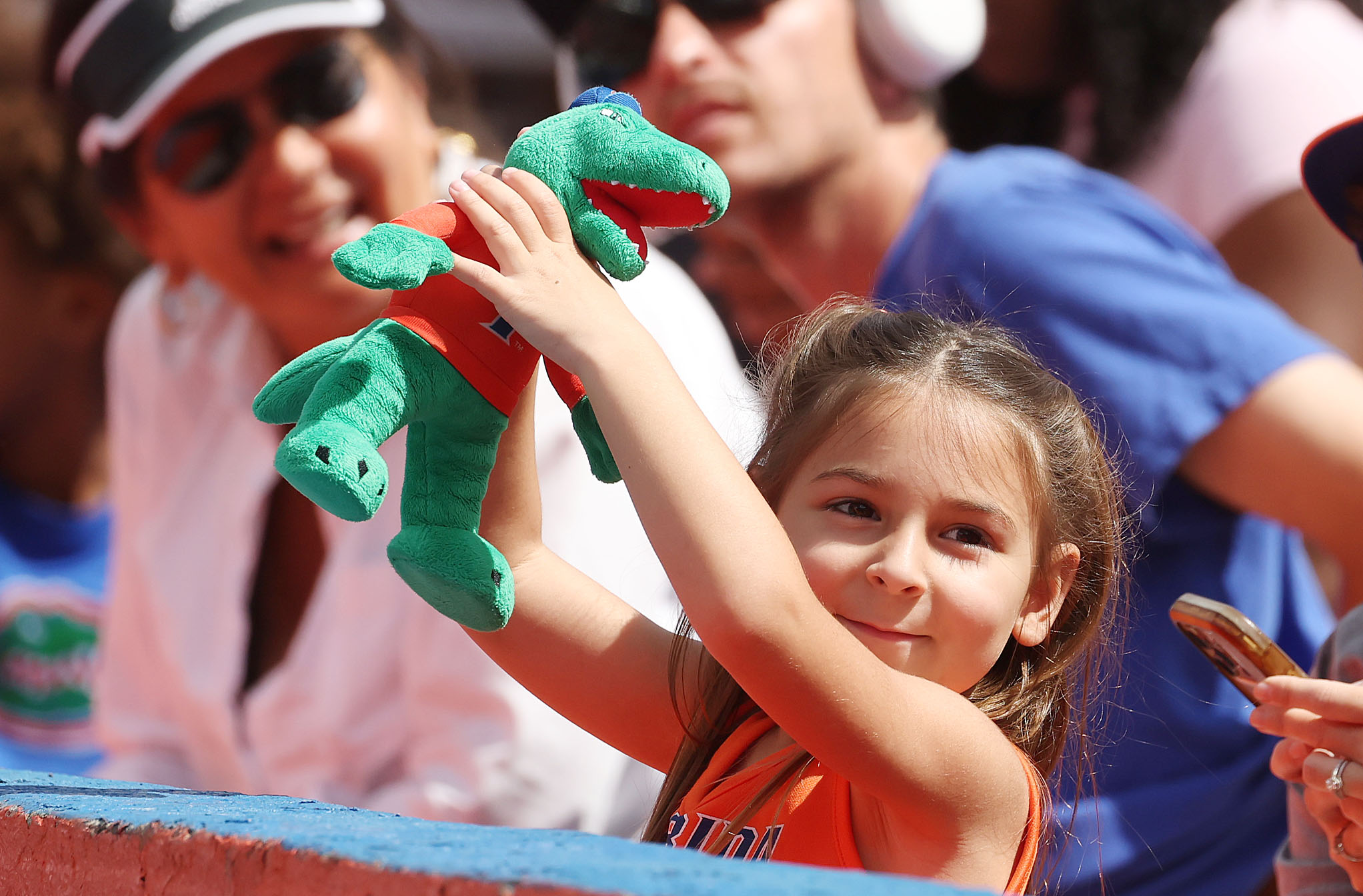 A young University of Florida fan cheers during the 2026...