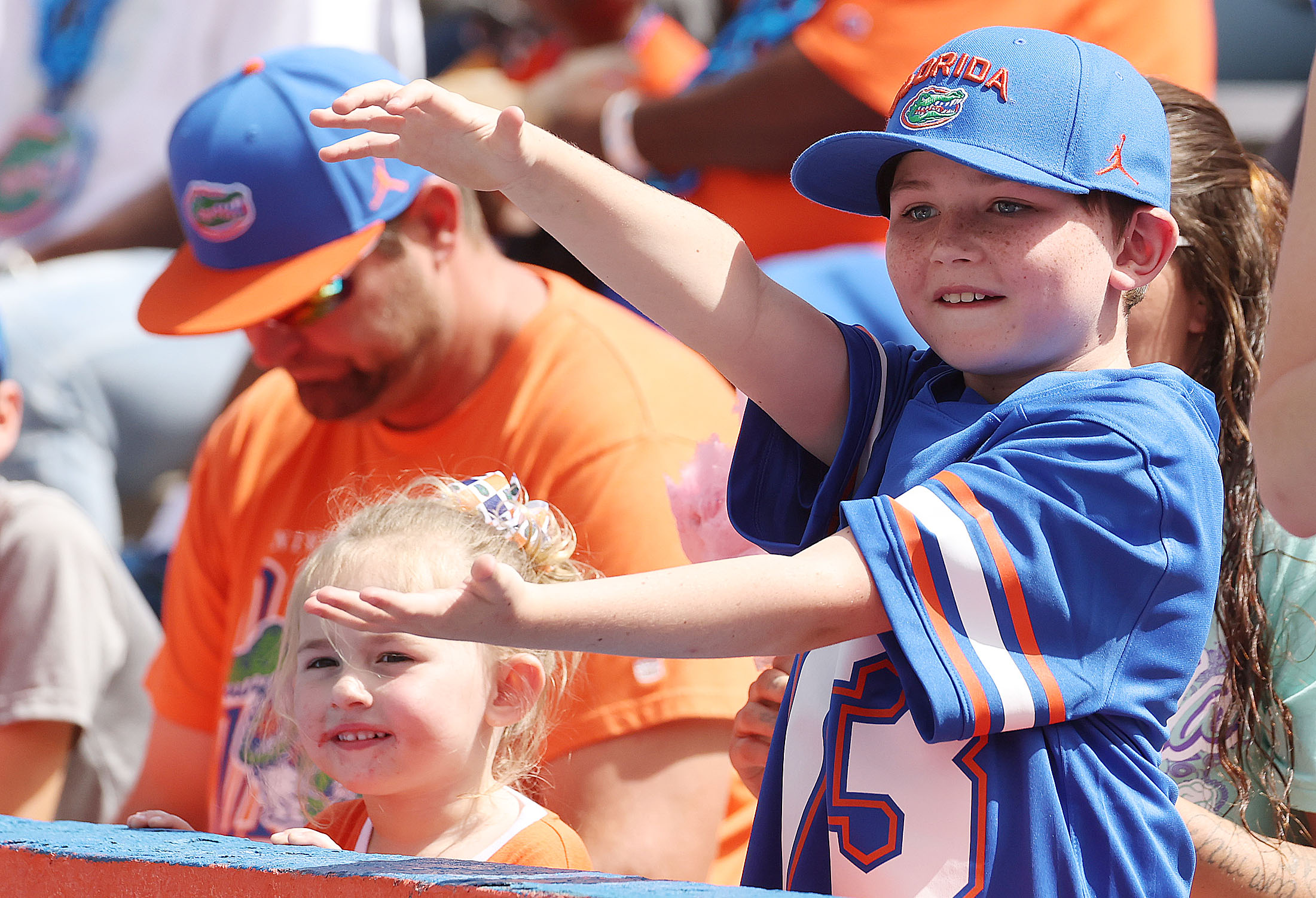 University of Florida fans cheer during the 2026 Orange &...