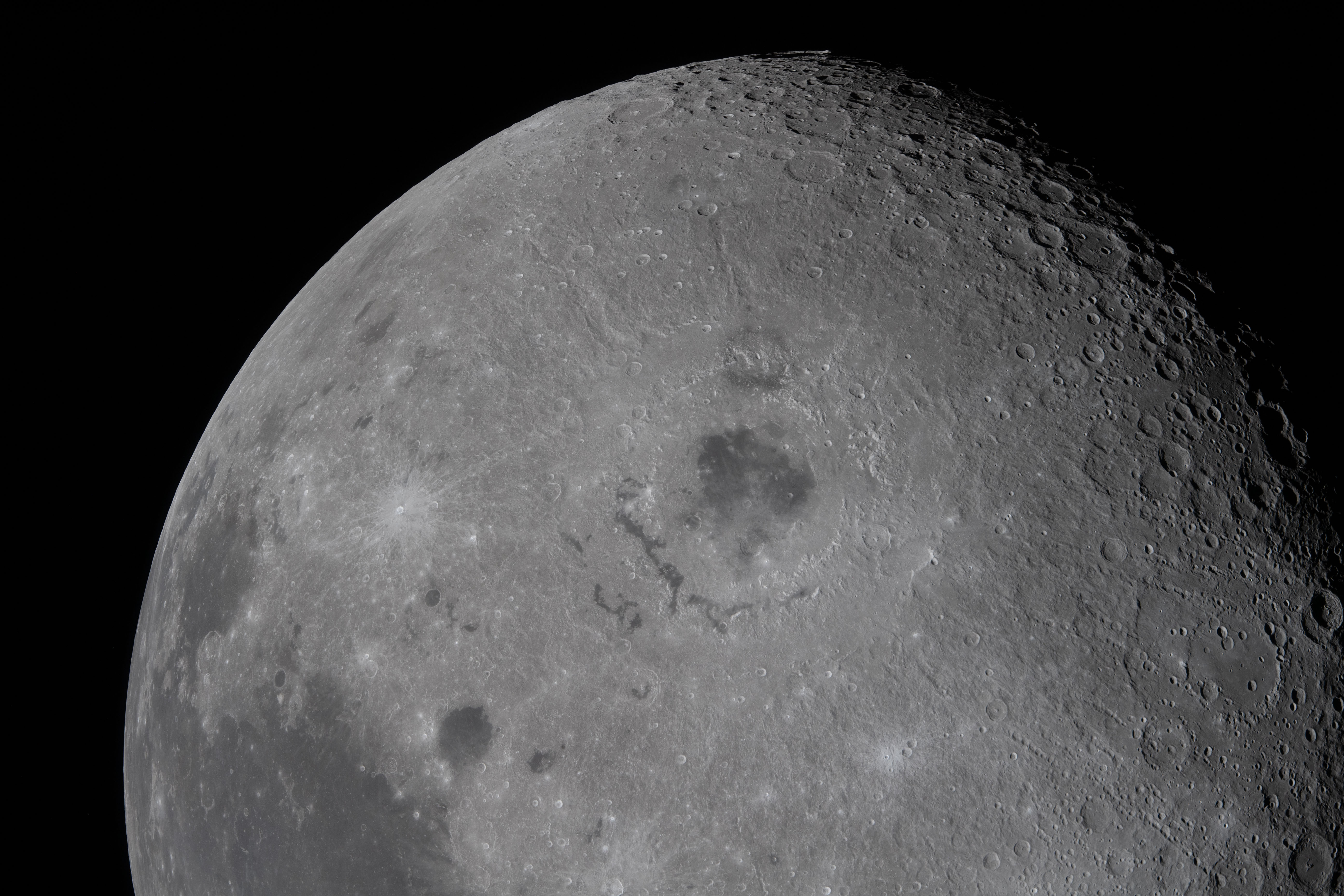In this view of the moon, taken by the Artemis...