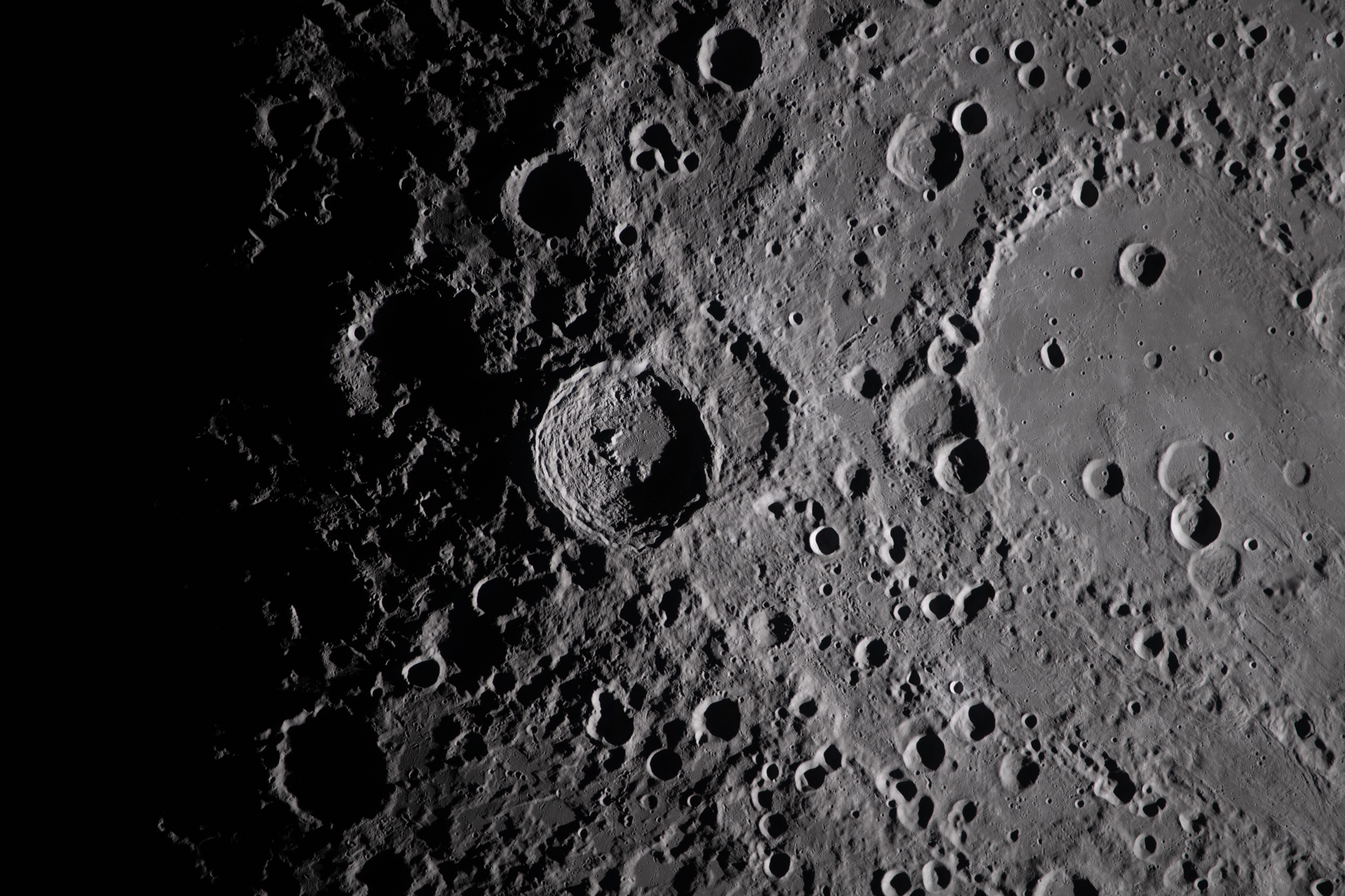A close-up view taken April 6, 2026 by the Artemis...