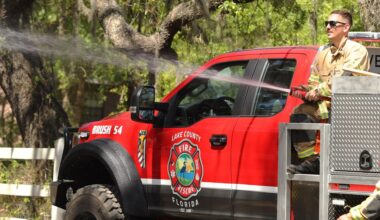 Red flag warning issued for Central Florida as 120-acre fire burns in Lake County