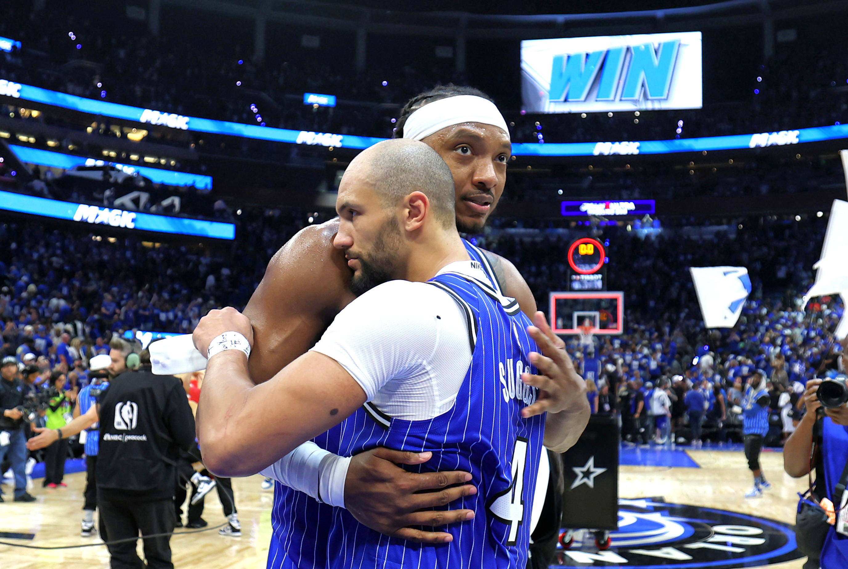 The Orlando Magicâs XXXXX against the Detroit Pistonsâ XXXXX during...