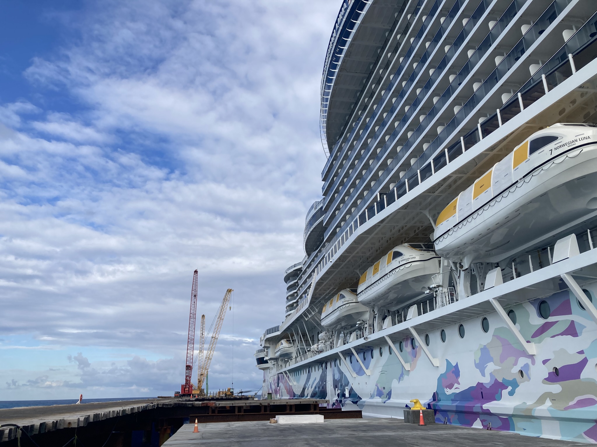 Norwegian Cruise Line's new ship Norwegian Luna takes advantage of...