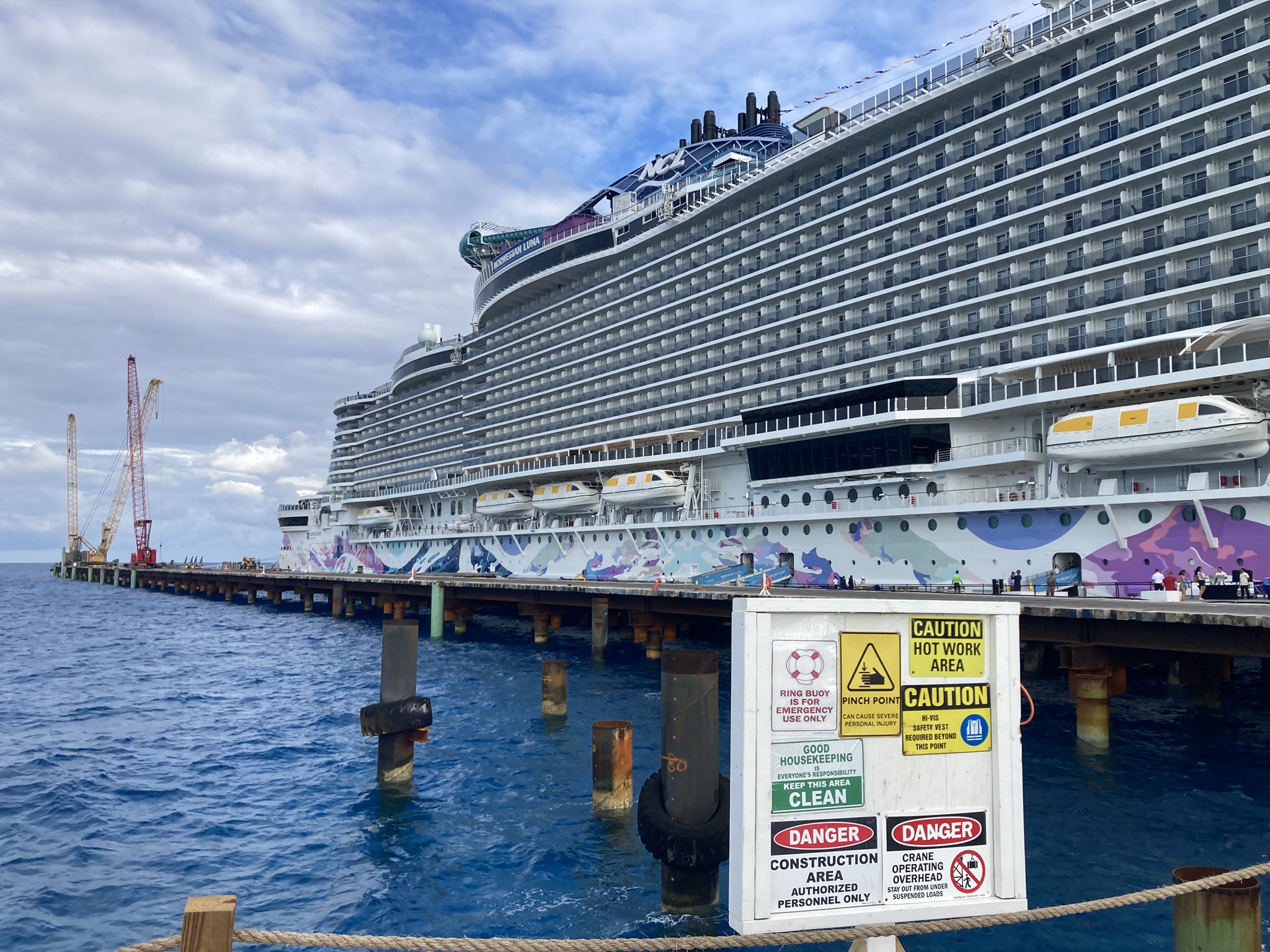 Norwegian Cruise Line's new ship Norwegian Luna takes advantage of...