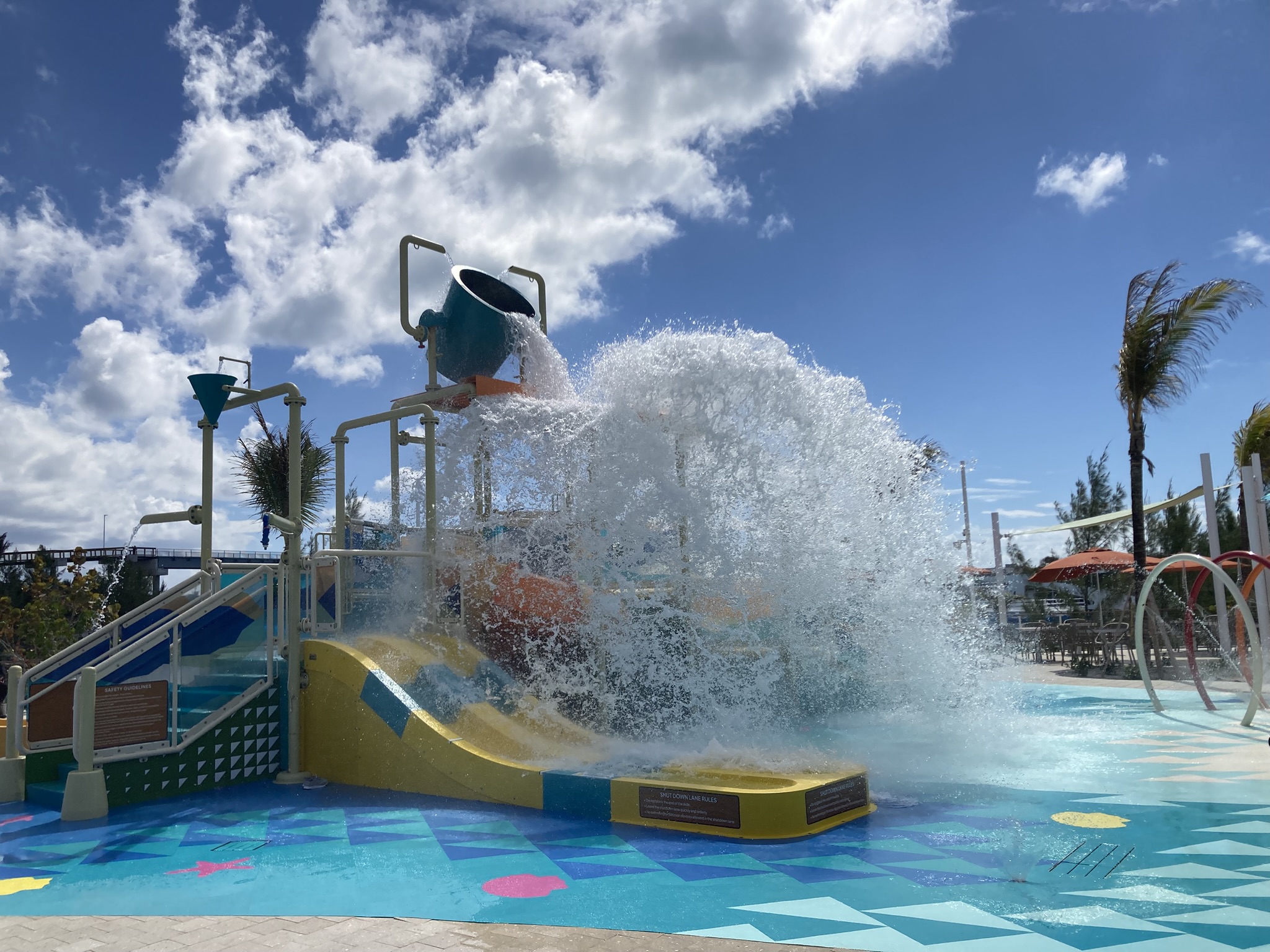 A kids splash pad recently opened adjacent a new, massive...